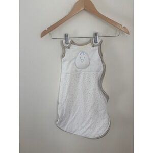 Nested Bean Zen Sack Classic Weighted Sleep Sack Small 0-6 Months White Blue Dot